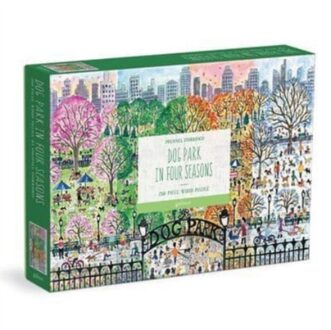 Michael Storrings Dog Park In Four Seasons 250 Piece Wood Puzzle -  Galison (ISBN: 9780735373105)