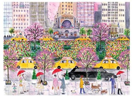 Michael Storrings Spring on Park Avenue 1000 Piece Puzzle