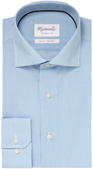 Michaelis Blauw streep overhemd