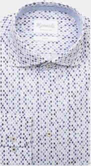 Michaelis Business hemd lange mouw pmvh10006a/m Blauw - 43 (XL)