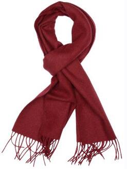 Michaelis heren sjaal (wol) - bordeaux rood