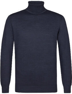 Michaelis Navy coltrui met geribde boord - maat XL Blauw