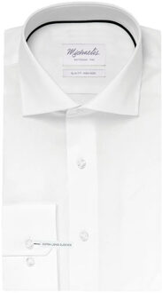 Michaelis Wit twill overhemd extra LM