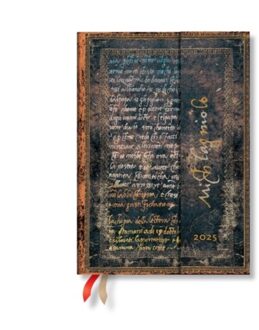 Michelangelo, Handwriting (Embellished Manuscripts Collection) Midi 12-Month Verso Hardback - Paperblanks