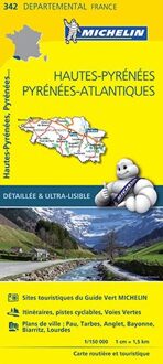 Michelin 342 Haute-Pyrenees, Pyrenees Atlantiques