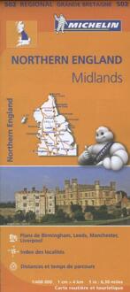 Michelin 502 Northern England, Midlands