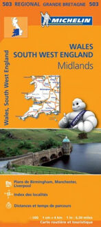 Michelin 503 Wales, South West England, Midlands