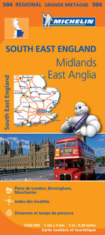 Michelin 504 South East England, Midlands, East Anglia