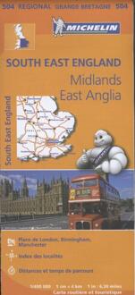 Michelin 504 South East England, Midlands, East Anglia