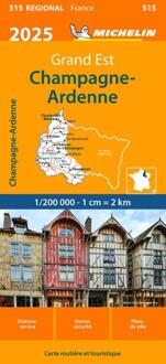 Michelin 515 Champagne-Ardenne 2025 - Regionale Kaarten Michelin
