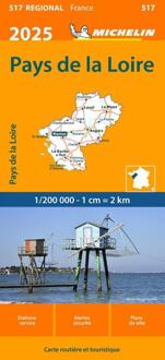 Michelin 517 Pays De Loire 2025 - Regionale Kaarten Michelin
