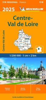 Michelin 518 Centre-Val De Loire 2025 - Regionale Kaarten Michelin