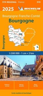 Michelin 519 Bourgogne 2025 - Regionale Kaarten Michelin