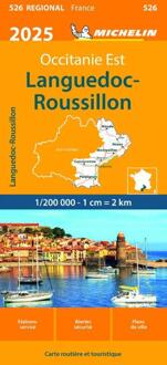 Michelin 526 Languedoc-Roussillon 2025 - Regionale Kaarten Michelin