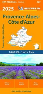 Michelin 527 Provence, Cote-D'Azur 2025 - Regionale Kaarten Michelin