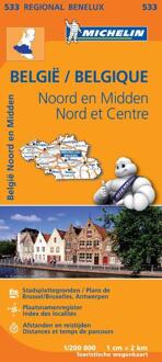 Michelin 533 België Noord en Midden - Belgique Nord et Centre