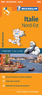 Michelin 562 Italie Nord-Est Noordoost Italie