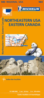 Michelin 583 Northeastern USA, Eastern Canada