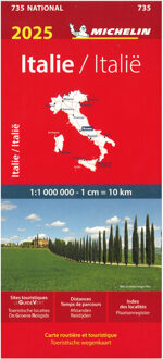 Michelin 735 Italië 2025 - Nationale Kaarten Michelin
