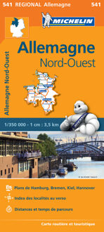 MICHELIN REGIONAL wegenkaart 541: Noordwest-Duitsland