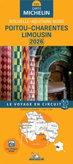 Michelin Wegenkaart 521 Poitou Charentes 2026 - Regionale Kaarten Michelin