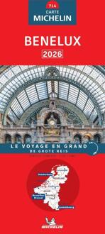 Michelin Wegenkaart 714 Benelux 2026 -   (ISBN: 9782067270237)