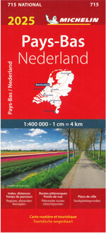 Michelin Wegenkaart 715 Nederland 2025 - Nationale Kaarten Michelin