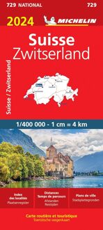 Michelin Wegenkaart 729 Zwitserland 2024 - Nationale Kaarten Michelin
