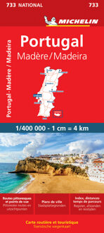 Michelin Wegenkaart 733 Portugal En Madeira - Nationale Kaarten Michelin