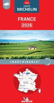 Michelin Wegenkaart 792 Frankrijk scheurvast 2026 -   (ISBN: 9782067269453)