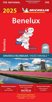 Michelin Wegenkaart 795 Benelux 2025 Scheurvast - Nationale Kaarten Michelin