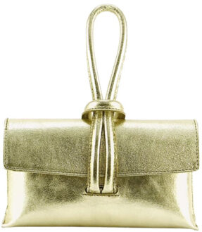 Michelle clutch | dames | | maat: one | lak - maat One size Goud