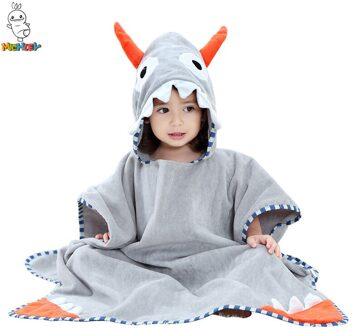 Michley-Baby Gewaad Dinosaurus Hoodies Meisje Jongens Nachtkleding Goede Bad Handdoeken/Strandlaken Kids Zachte Badjas Pyjama kleding 01