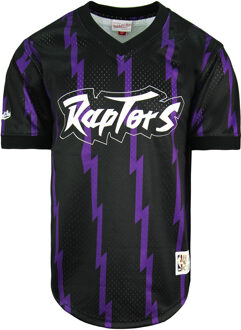 Michtell & Ness NBA Toronto Raptors Wordmark Mesh T-shirt Paars - XL