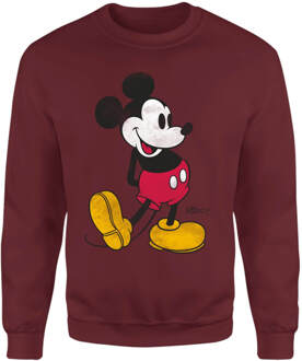 Mickey Mouse Classic Kick Sweatshirt - Burgundy - L - Burgundy