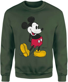 Mickey Mouse Classic Kick Sweatshirt - Green - L - Groen