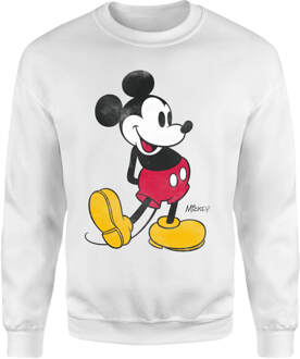 Mickey Mouse Classic Kick Sweatshirt - White - S - Wit