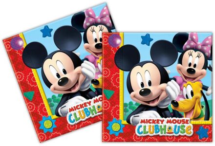 Mickey Mouse clubhuis servetten - 20 stuks Multikleur