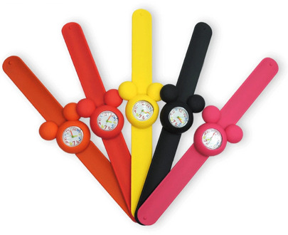 Mickey Mouse head children's watch environmental protection silicone split boys watches kids Water Resistant Silicone