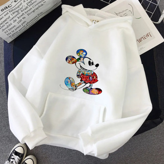 Mickey Mouse Hoodie T-shirt Trend Cartoon Anime Long Sleeve Clothes Sweatshirt Hoodie Clothing Christmas New Year Birthday Gift