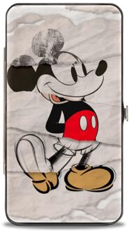 Mickey Mouse Retro Sketches Hinged Wallet