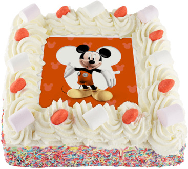 Mickey Mouse Slagroomtaart