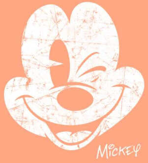 Mickey Mouse Worn Face Men's T-Shirt - Coral - XXL - Koraalrood