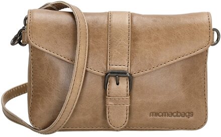 MicMacbags Porto Heuptas taupe Damestas - H 11.5 x B 19 x D 5