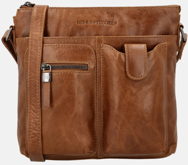 MicMacbags Porto Schoudertas IIIII bruin - H 23 x B 25 x D 4.5