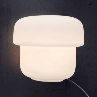 Mico T1 tafellamp, opaalglas, Ø 24 cm opaalwit, wit