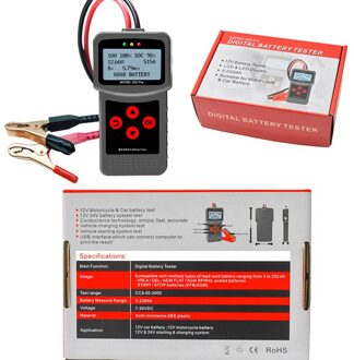 MICRO-200 Pro Auto Batterij Tester 12V 24V Multi-Taal Digitale Agm Efb Gel Automotive Belasting Batterij Systeem analyzer Voor Auto Moto klein Clip
