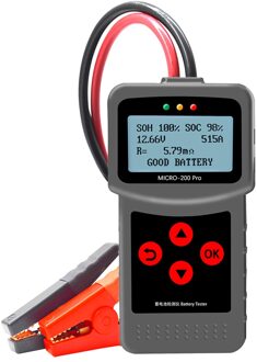 Micro-200 Pro Capaciteit Tester Belasting Analyzer Display 12V Auto Batterij Tester Digitale Cca Bci Ca Mca Iec Batterij Analyzer