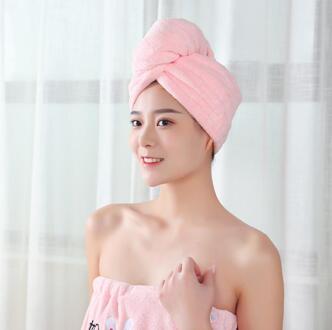 Micro Fiber Handdoek Hoofd Wrap Haar Droog Sneldrogend Lady Badhanddoek Zachte Douche Cap Hoed Voor Dame Tulband Hoofd wrap Baden Gereedschap 1