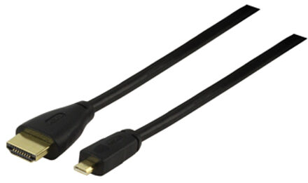 micro HDMI (A-D) kabel - Goldplated met Ethernet